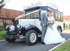 Vintage wedding bus hire in Hitchin